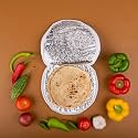 Clazkit Cotton Roti Cloth Wrap Rumal, Insulated Zip Lock Chapati Cover In Round Style Traditional Kitchen Napkin (Color May Vary) Keep Roti-Chapati Fresh-SET OF 2