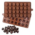 Clazkit Silicone 28-Cavity Emoji Emoticans Candy Chocolate DIY Molds (Weight : Approx 5 Grams & Size : 2 x 2 x 1.5 CM Per Cavity) - Set of 1