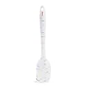 Clazkit YH-235W Premium Silicone Non-Stick Heat Resistant Spatulas with Steel Core Kitchen Utensils Non-Stick for Cooking, Baking and Mixing,29cm,White Color with Stripes