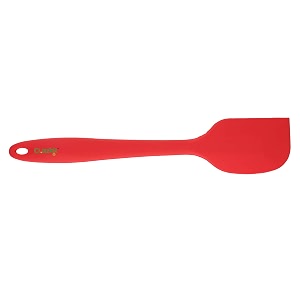 clazkit - yh547 premium silicone non-stick heat resistant spatulas with steel core kitchen utensils non-stick for cooking baking and mixing 27cmred