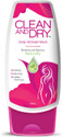 CLEAN AND DRY Prevents Itching & Burning|Restores Natural pH Balance Intimate Wash (190 ml, Pack of 1)