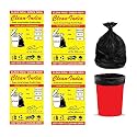 120 Bags - Disposable Garbage Bags / Dustbin Bags / Trash Bags For Hospitals, Home, Malls, Parks (Medium - 19 X 21 - 4 Pack, Black)