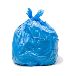 2 pack of blue garbage bags - 19x21  2 packs of 30 pcs - 60 pcs  blue medium disposable dustbin bags for dry waste