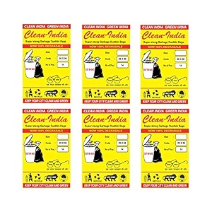 plastic garbage bags premium heavy duty trashdustbin bags for pantry 25x30 inches pack of 6 84 piece