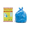 3 pack of Blue Garbage Bags - 19X21 | 3 Packs of 30 Pcs - 90 Pcs | Blue Medium Disposable Dustbin Bags for Dry Waste