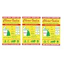 Plastic -3 Pack Of Green Garbage Bags - 19X21 Medium | 3 Packs Of 30 Pcs - 90 Count | Disposable Dustbin Bags For Wet Waste