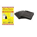 30 Pcs - Garbage Plastic Bags Medium Size Black 100% Recyclable Disposable Dustbin Bags Of 19 X 21 Inches, 30 Piece