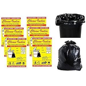 garbage bagsdustbin bags medium 19x21 inches 30 bags x 6 packets m 180 bags garbage bags for home