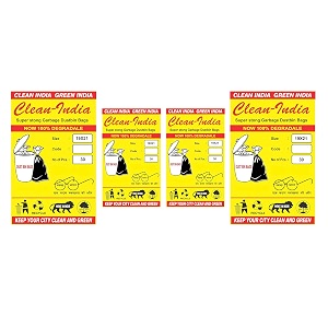 plastic garbage bags premium heavy duty trashdustbin bags for pantry 19x21 inches pack of 4 120 piece