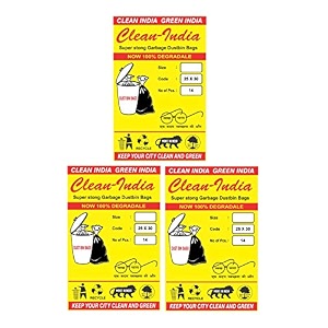 plastic garbage bags premium heavy duty trashdustbin bags for pantry 25x30 inches pack of 3 42 piece