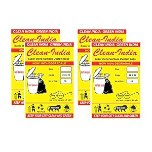 plastic garbage bags premium heavy duty trashdustbin bags for pantry 29x39 inches pack of 4 count