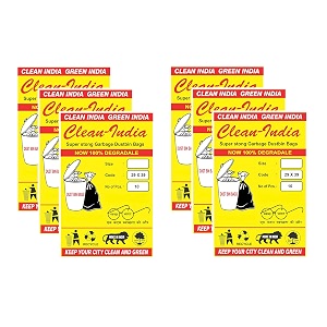 plastic garbage bags premium heavy duty trashdustbin bags for pantry 29x39 inches pack of 6 60 piece
