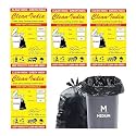Garbage Bags (Medium) Size 48 X 56 Cm | 4 Packs (120 Bags)| Black Dustbin Bags Medium For Home Waste Bag Premium, Plastic - 120 Count