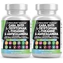 Clean Nutraceuticals GABA 750mg 5 HTP 200mg L Tryptophan 500mg L Theanine 200mg Ashwagandha SAM-e L-Glycine - Mood Support Vitamins for Women and Men with L-Tyrosine (90 Count (Pack of 2))