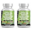 Clean Nutraceuticals Slippery Elm Psyllium Husk Pre Probiotic Digestive Gut Health Supplement with Aloe Vera Cascara Sagrada Marshmallow Root DGL Licorice Senna Extract (Pack of 2)