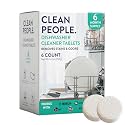 The Clean People Dishwasher Cleaner - Dishwasher Cleaner Tablets for Removing Limescale, Mineral Buildup, Grease & Odors - 6 Count, Citrus Scent