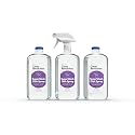 Clean Revolution SuperWash Dish Soap Starter Kit, Includes 3 18-Ounce Bottles One Trigger Sprayer, Compatible with Dawn Powerwash Sprayers, Spring Rain, Clear, 54 Fl Oz - Made in USA