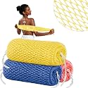 Cleangor 3Pcs African Net Sponge Authentic with Knots - Exfoliating Body