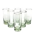Clear 2 oz Tequila Shot Glasses (set of 6), Recycled Glass, Lead-free, Toxin-Free (Shot)