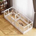 Clear-air Dog Playpen Indoor Acrylic Pen, 35" H, White, 16 Panels