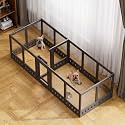 Clear-air Dog Playpen Indoor Acrylic Pen, 30" H, Black, 16 Panels