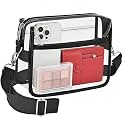 Busiuw Clear Bag Stadium Approved for Stadium Events Small Mini Women Sports Fan handbags& Purse
