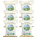 CLEAR CREEK Certified Glyphosate Residue Free Khorasan, Durum, Rye, Spelt, Pearl Barley, and Einkorn Wheat Berries | 24 lbs (6-4 lb bags) | Non-GMO Project Verified