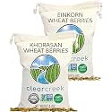CLEAR CREEK Certified Glyphosate Residue Free Khorasan and Einkorn Wheat Berries | 8 lb (2-4 lb bags) | Non-GMO Project Verified