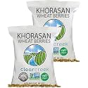 CLEAR CREEK Certified Glyphosate Residue Free Khorasan Wheat Berries | 36 lb (2-18 lb bags) | Non-GMO Project Verified