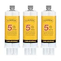 Clear Epoxy Glue Syringe Kit, 2 Part 5 Minute Epoxy Glues All Purpose, Fast Curing High Strength Structural Adhesive for Metal, Aluminum, Plastic, Wood Repair, Liquid Welding Glue