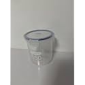 Clear Food Storage Container with Airtight Lid, Kitchen Refrigerator Portable Cereal Snack Organizer