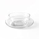 Clear Glass Bowl Planter for Lucky Bamboo & Money Plant (6 Inch) | Round Transparent Glass Pot for Indoor Water Plants | Decorative Tabletop Vase Container for Home Office Plant Decor