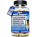 Clear Joint Support Glucosamine Chondroitin MSM 1500mg Turmeric Boswellia