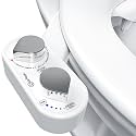 CLEAR REAR Bidet Attachment for Toilet Seat - Non-Electric with Self Cleaning Dual Nozzles, Leak Proof Connectors, Adjustable Water Spray, Rear & Feminine Wash - Hygienic Bathroom Upgrades