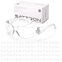 Clear Safety Glasses Bulk of 50, ANSI Z87.1 Eye Protection for Women Men, Scratch &amp; Impact Resistant Protective Glasses, Ideal for Lab, Construction, Shooting