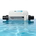 Clear Saltwater Pool Chlorine Generator, Automatic Salt Water Chlorination System for Swimming Pools, Saltwater Chlorine Generation Machine for Spas and Hot Tubs 100m³Pool