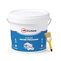 Clear Waterproofing 4L Transparent Glue for Roof Leakage Crack Seal Agent Roof Water Leakage Solution Waterproof Glue Waterproofing for Wall, Tile and Pipes with brush
