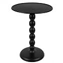 CLEENTABLE Sunburst Round End Table, Gold Metal, 21 in. H