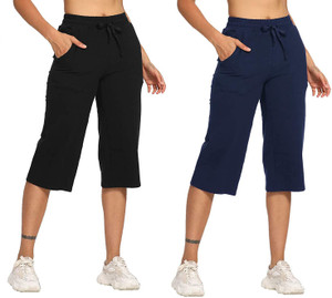 cleesh womens capri shorts women black blue capri