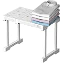 Clefairy Expandable Closet Shelf Divider Heavy Duty Cupboard Storage Organiser Rack Wardrobe Tension Shelf Separator for Kitchen Bathroom Bedroom