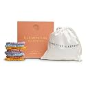 Clementine Organic Silk Scrunchies, 8 Skinny, GOTS Certified, Crease-Free