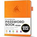 Clever Fox Password Book With Tabs. Internet Address And Password Organizer Logbook With Alphabetical Tabs. Large Size Password Keeper Journal Notebook For Computer &amp; Website Logins (Yellow)