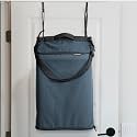 CleverMade Hanging Laundry Hamper Bag with Over the Door Hooks, Ocean