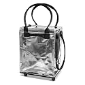 CleverMade Rolling Tote Bag With Wheels, 62L Hauler, 50 lb Capacity, Silver