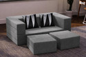 Clex 3 Seater Double Foam Fold Out