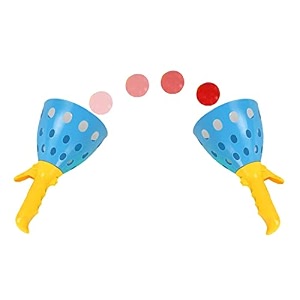 click and catch two balls game indoor outdoor game toys set for kids  pop amp catch ball play fun for boys amp girls- multi color