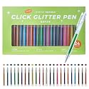 Click Glitter Gel Pen Set, 24 Colors 1.0mm for Coloring &amp; Journaling