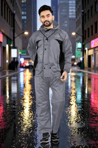 click n buy Colorblock Men Raincoat