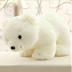 cute polar bear stuffed soft toy for kids white-pollerbear-25 cm lovely teddy figure