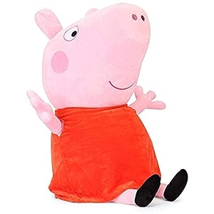 click4deal cute stuffed soft toy for kids red color pig 30 cm lovely toy figure